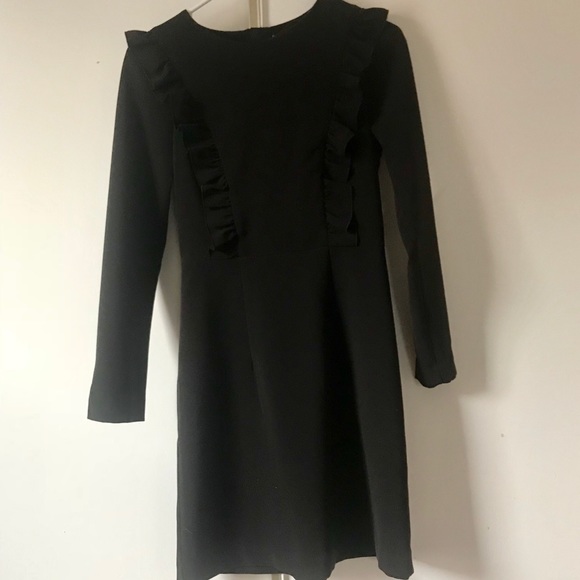 Black Long-sleeve Midi Dress - Picture 5 of 6